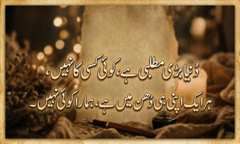 Matlabi Duniya Shayari