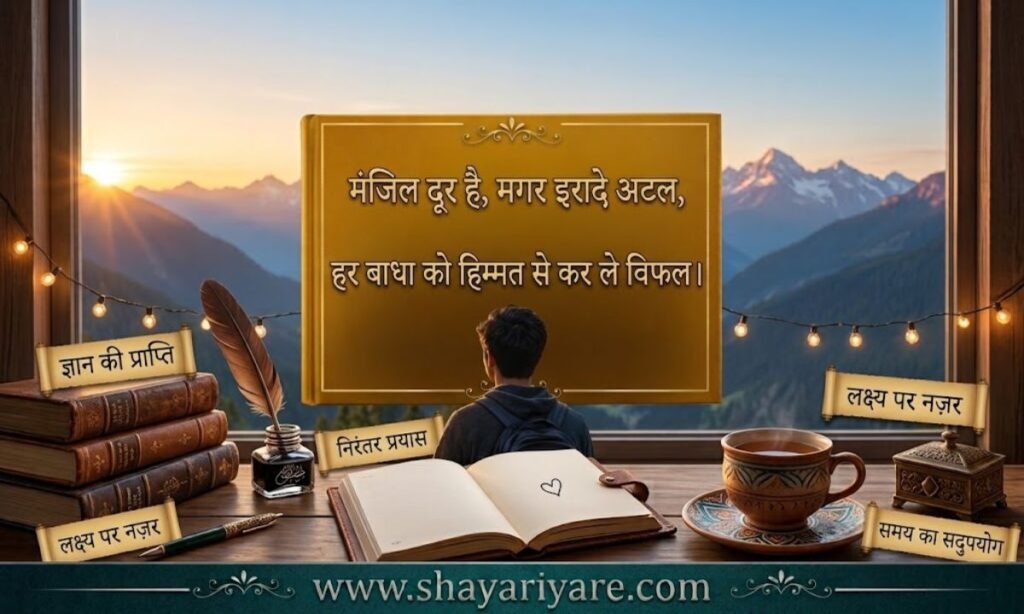 Motivational Shayari for Study in Hindi