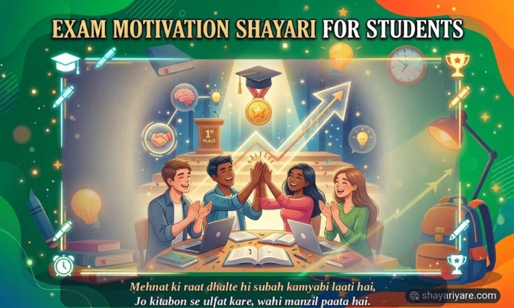 Exam Motivation Shayari for Students