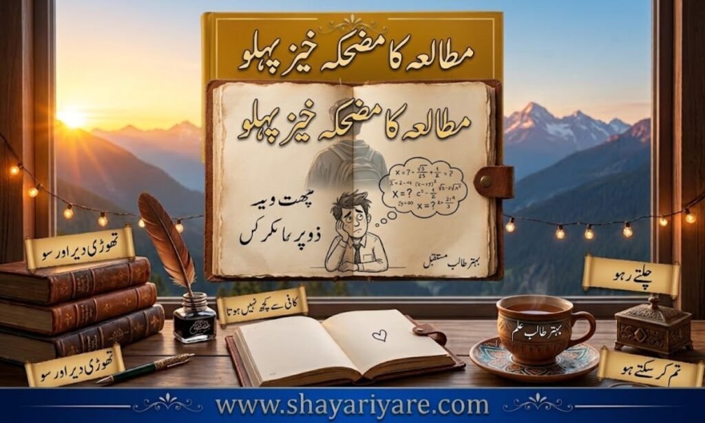 Shayari on study funny