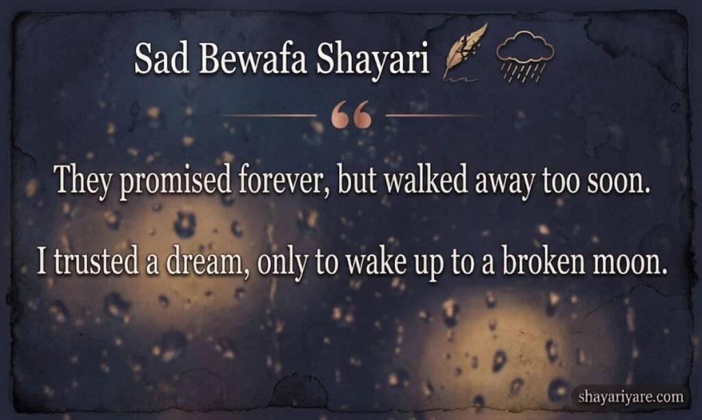 Sad Dard Bewafa Shayari